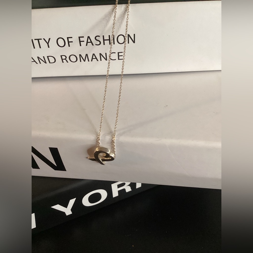Authentic Tiffany & Co. Paloma Picasso Loving Heart Pendant Necklace